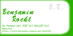 benjamin rockl business card